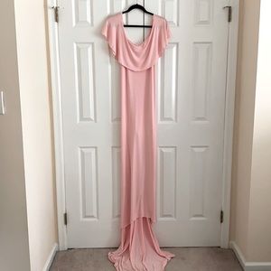 Custom Maternity Off the Shoulder, w/Train Maxi